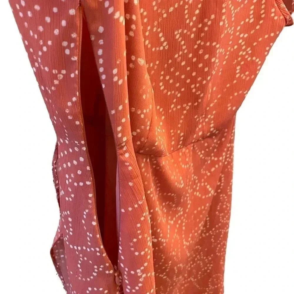 Madewell Posy Ruffle V Neck Mini Dress Twisted Vines - Picture 10 of 11